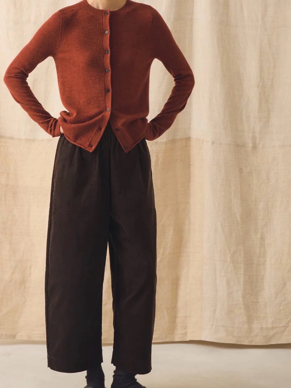 Toast Wool-Cashmere Neat Cardigan - Picture 2 of 6